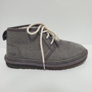 UGG Neumel Natural chukka ankle boot gray lace up